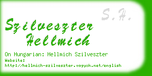 szilveszter hellmich business card